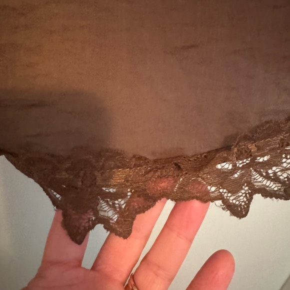 Entro Army green Lace Trim Sleeveless Camisole - Picture 9 of 12